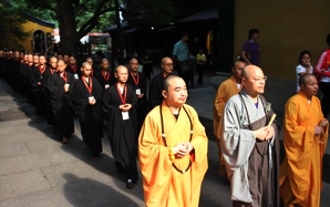 靈隐寺三壇大戒法會(huì)第一天：編班貼單、踏界、教忏摩