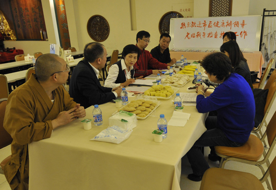 上海玉佛禅寺迎市健康辦健康生活工作情況考評