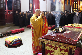 浙江天童禅寺一年一度佛七法會(huì)圓滿